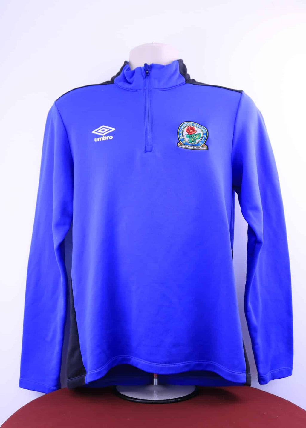 Men's Umbro Blackburn Rovers 1/4 Zip Top - kitround Youth Sport Trust product