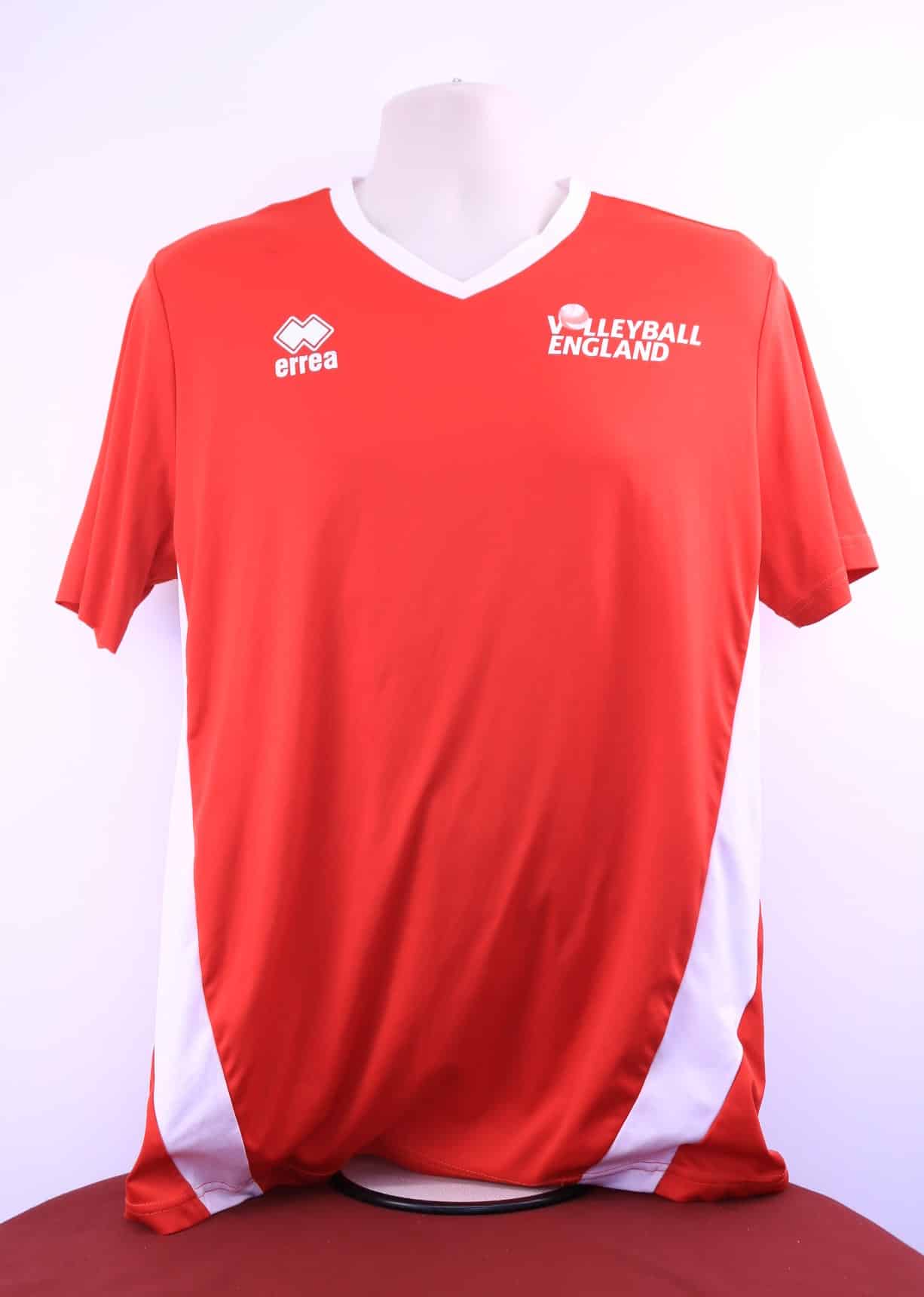 Men's Volleyball England V Neck Short Sleeved Top - kitround VolleyStore product