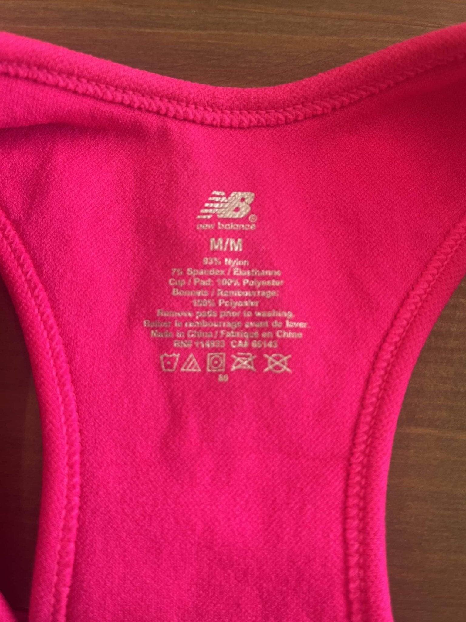 New Balance Pink Sports Bra - kitround kitround product