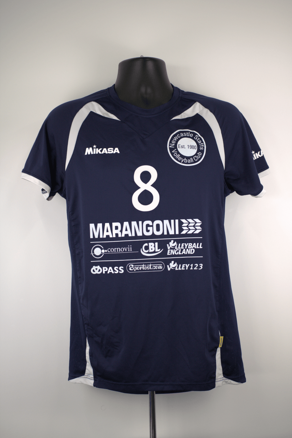 Newcastle Staffs Volleyball short sleeved sports top - kitround VolleyStore product