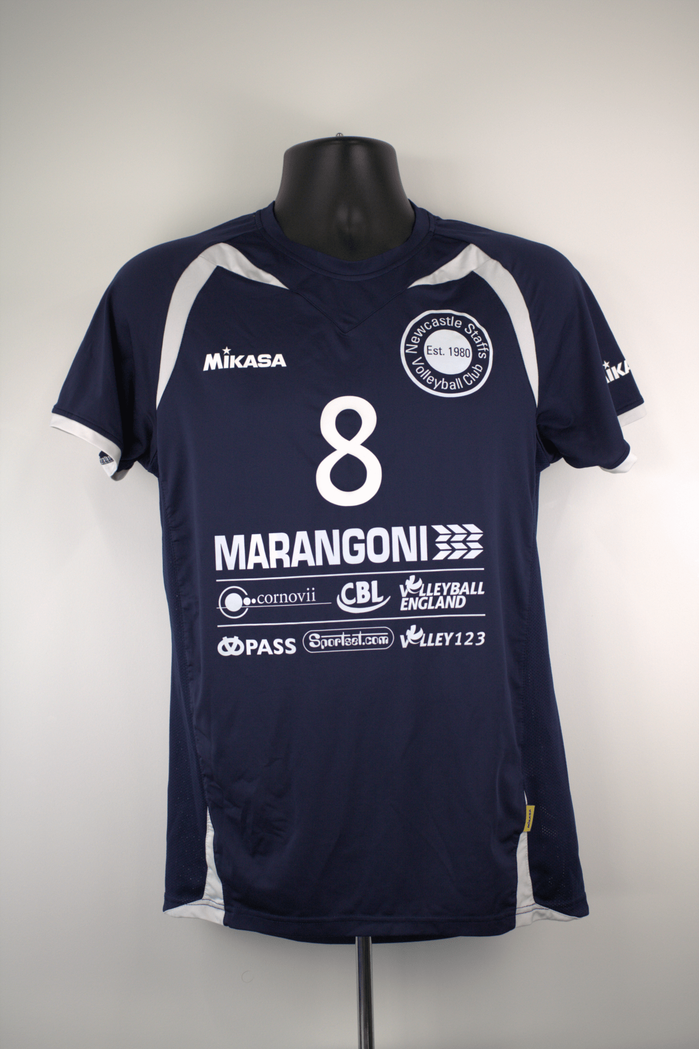 Newcastle Staffs Volleyball short sleeved sports top - kitround VolleyStore product