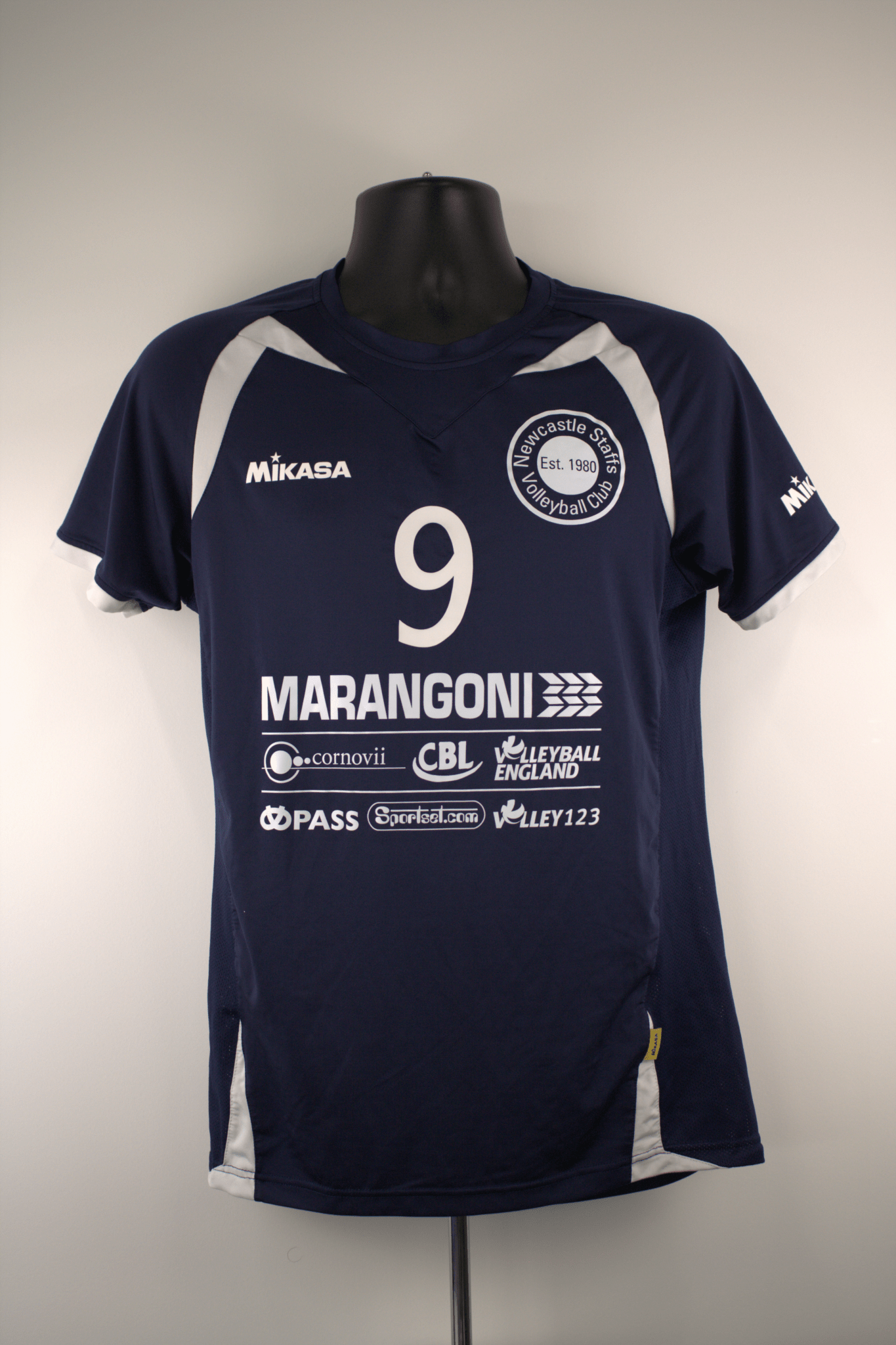 Newcastle Staffs Volleyball Short Sleeved Sports Top - kitround VolleyStore product