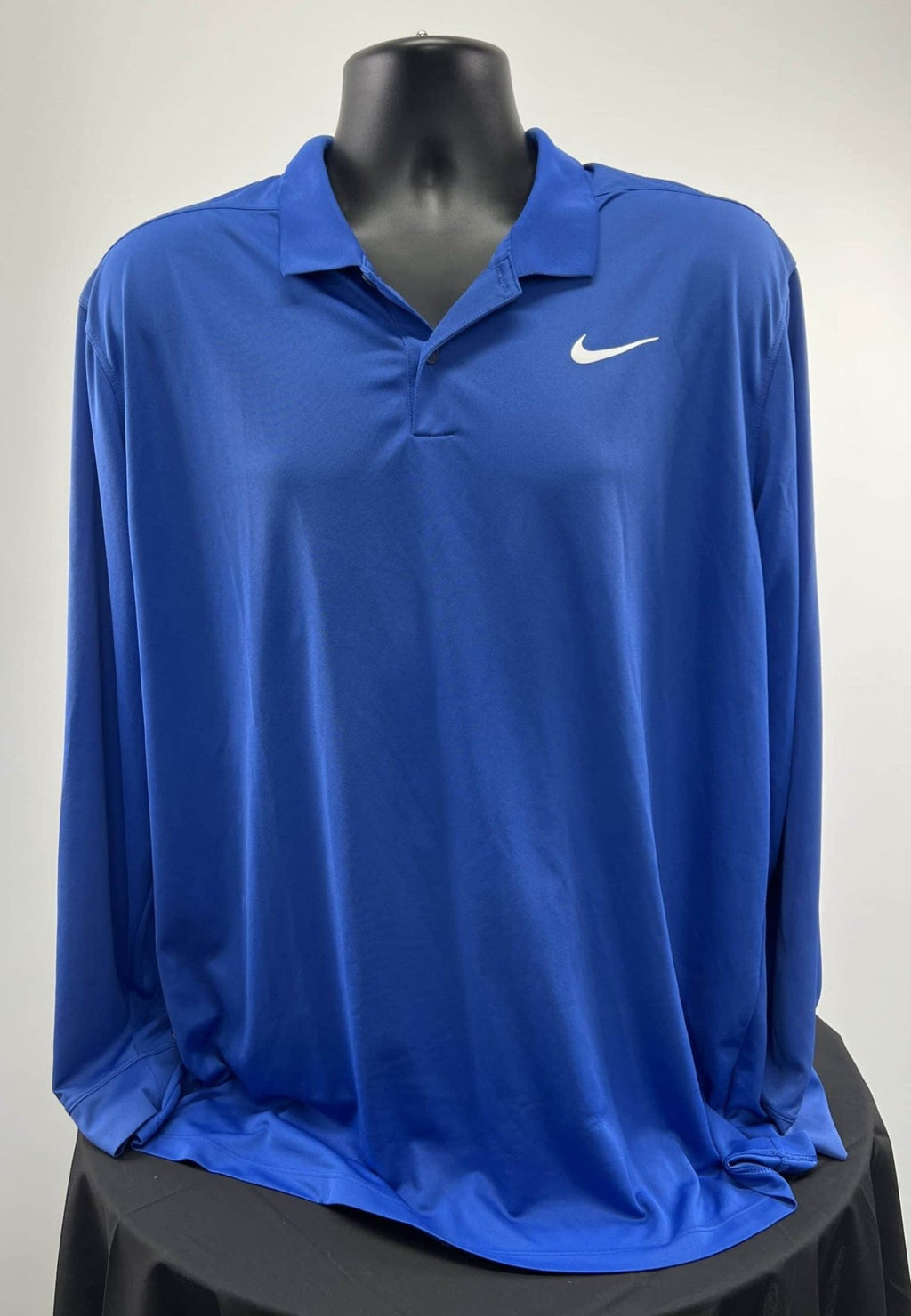Nike Blue Long Sleeved Polo Shirt - kitround kitround product
