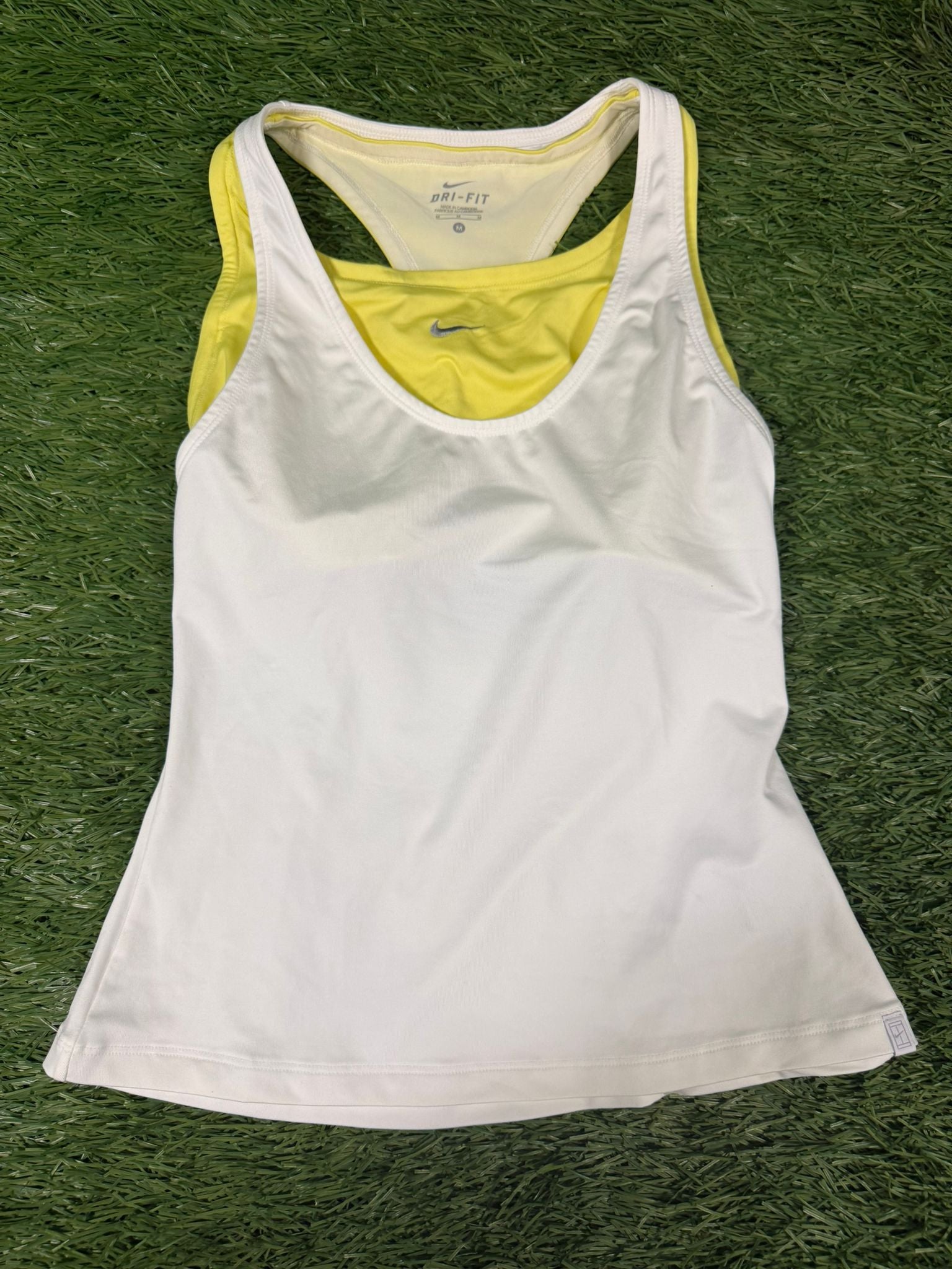 Nike Dri Fit White Vest Top - kitround Foxhills product