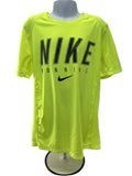 Nike Running T-Shirt Neon Yellow Youth size 12 - 13 yrs - kitround kitround product