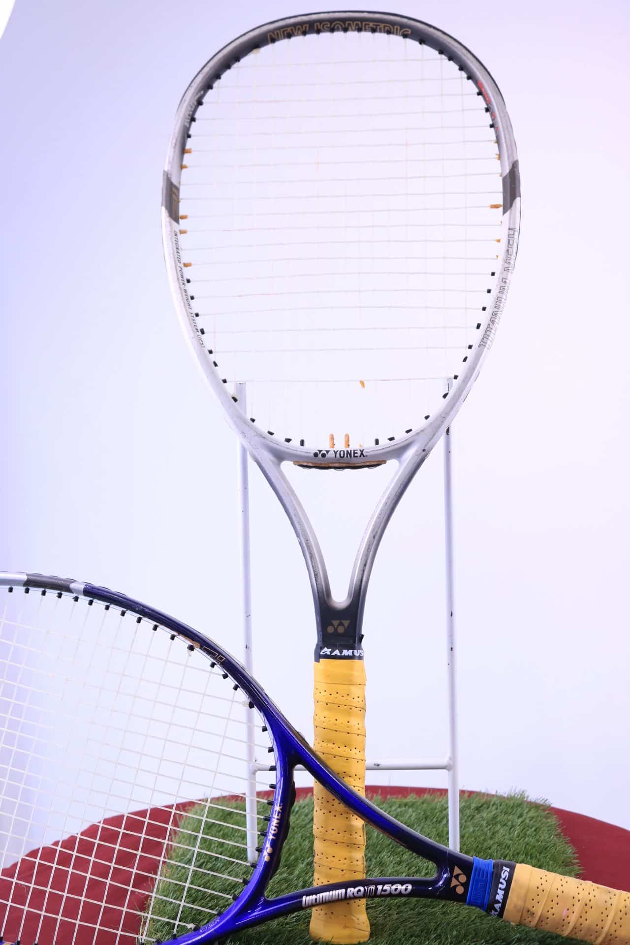 Pair of Yonex Tennis Racquets 27 inches long, grip 4 5/8 inches size 5 - kitround kitround product