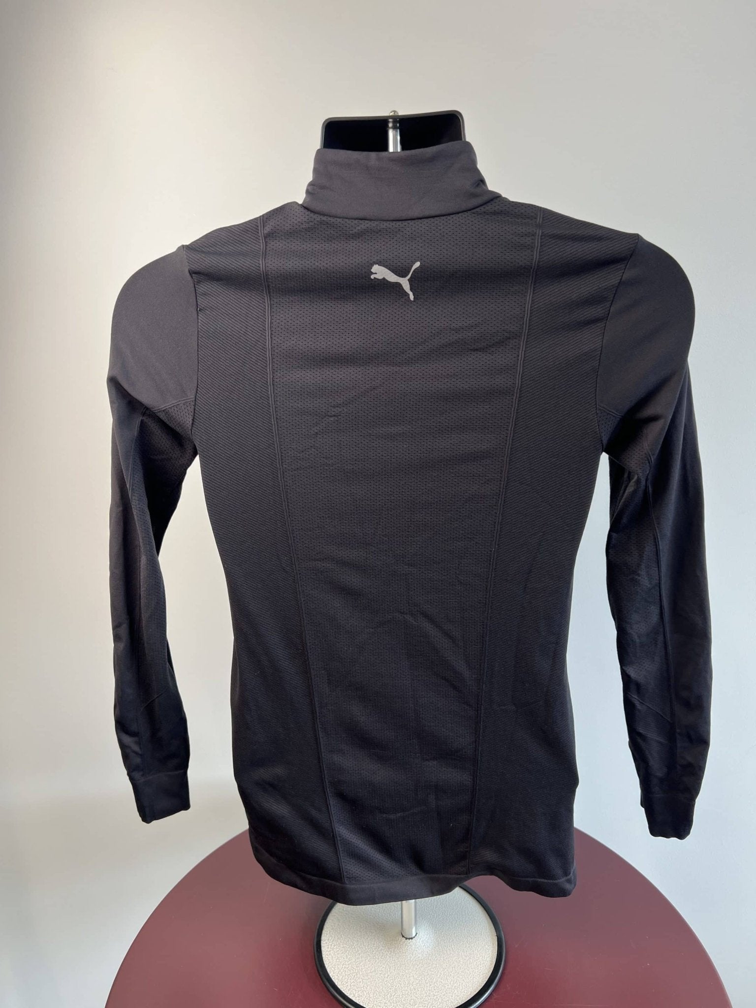 Puma Black Half - Zip Athletic Running Top - kitround kitround product