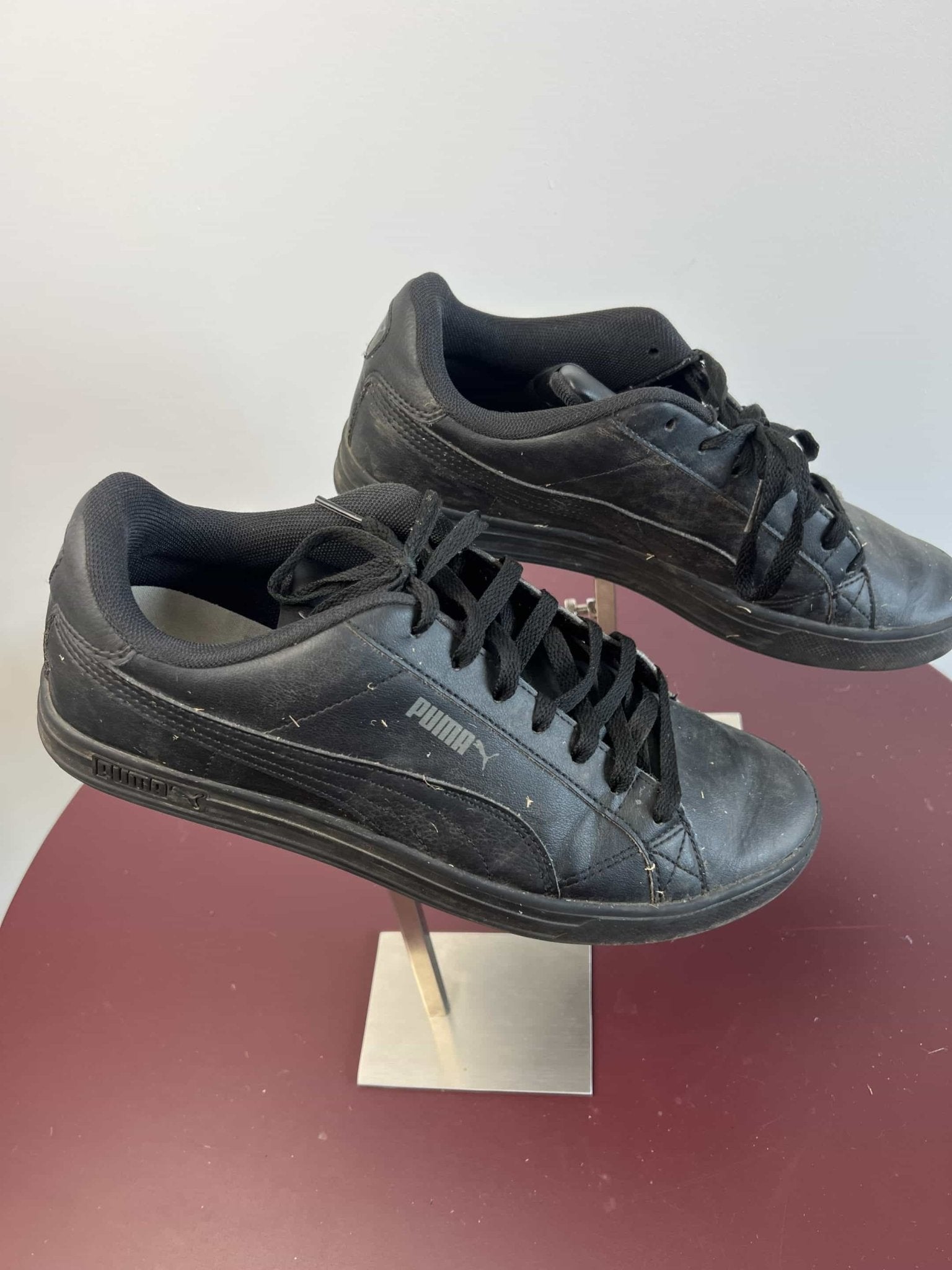 Puma Black Leather Trainers - kitround kitround product