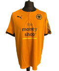 Front view of Puma Wolverhampton Wanderers orange football shirt with sponsor logo