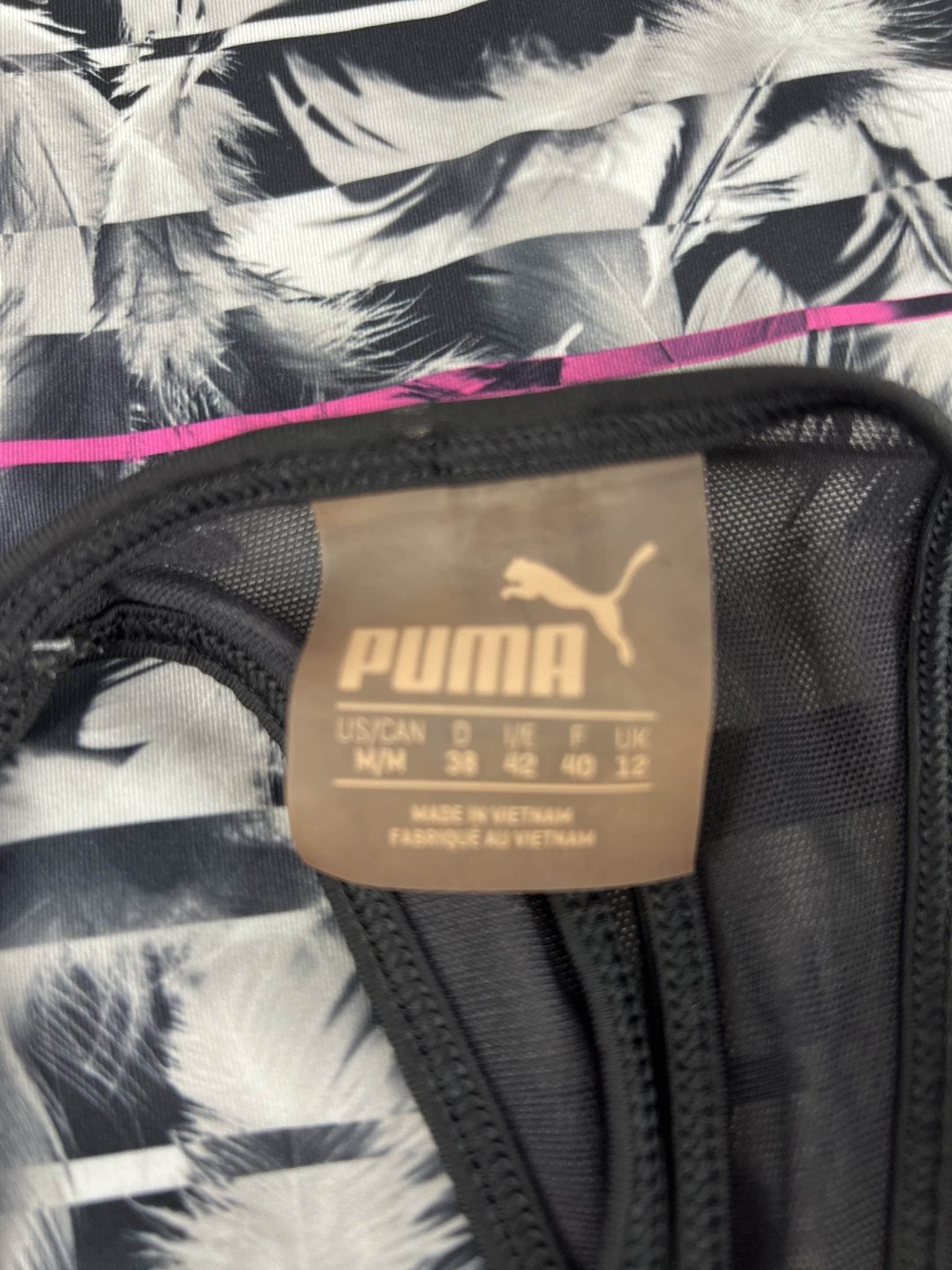 Puma Women's Black Racerback Sports Tank Top - kitround kitround product