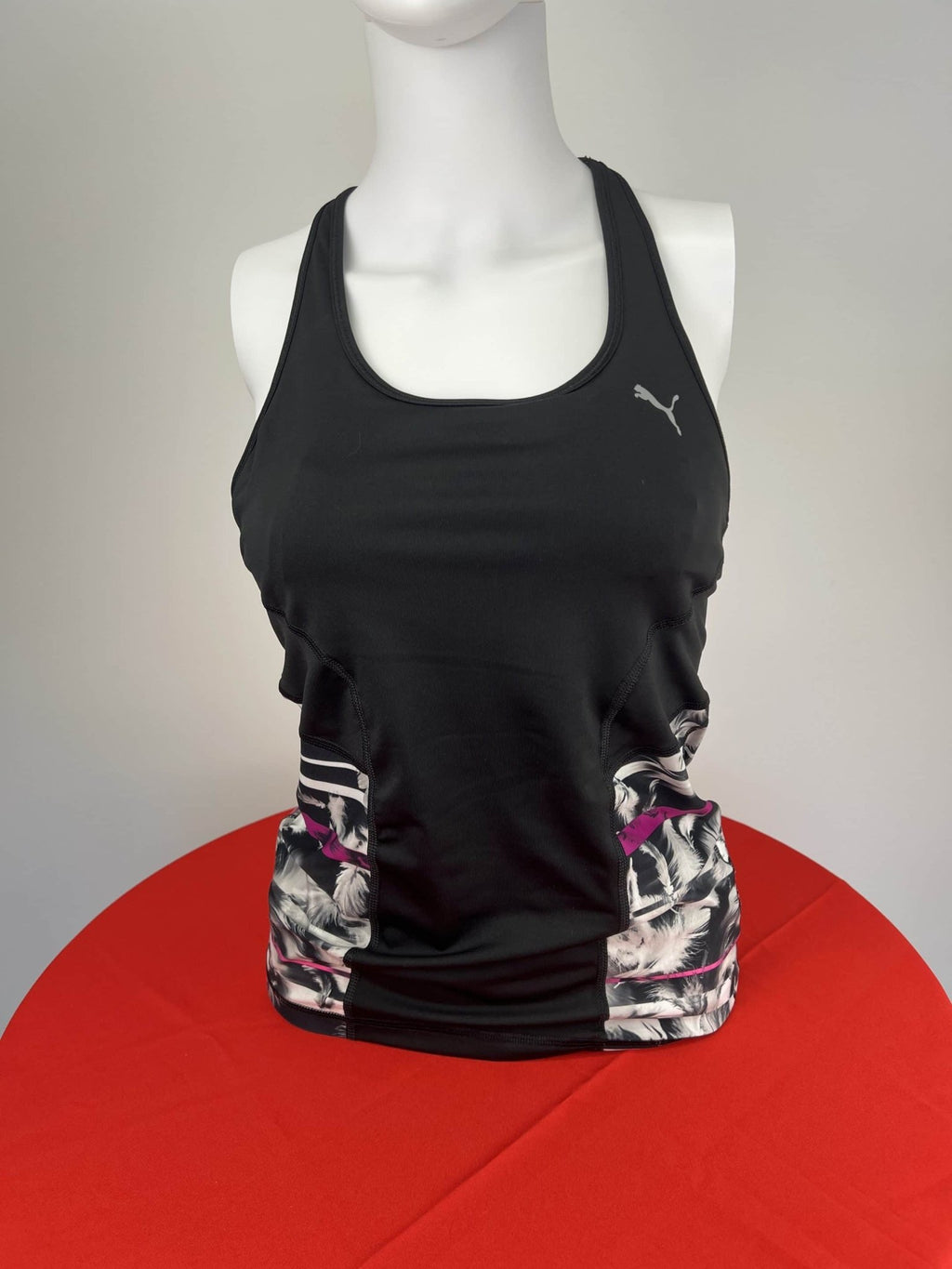 Puma Women's Black Racerback Sports Tank Top - kitround kitround product