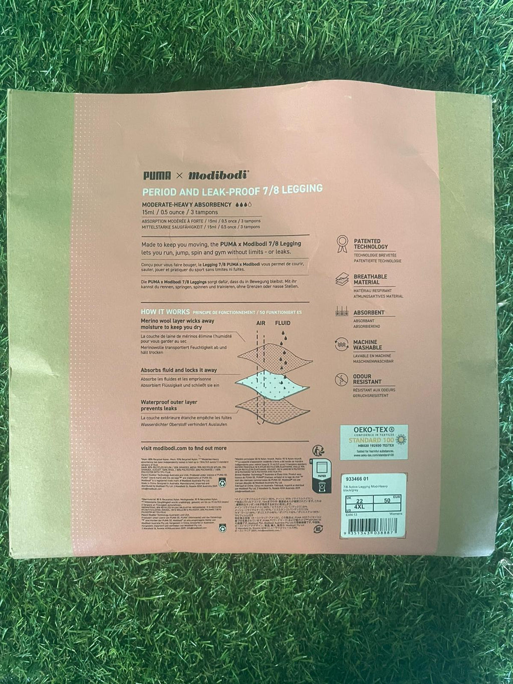 Puma X Modibodi Period & Leak - Proof Underwear - 7/8 Leggings - kitround kitround product