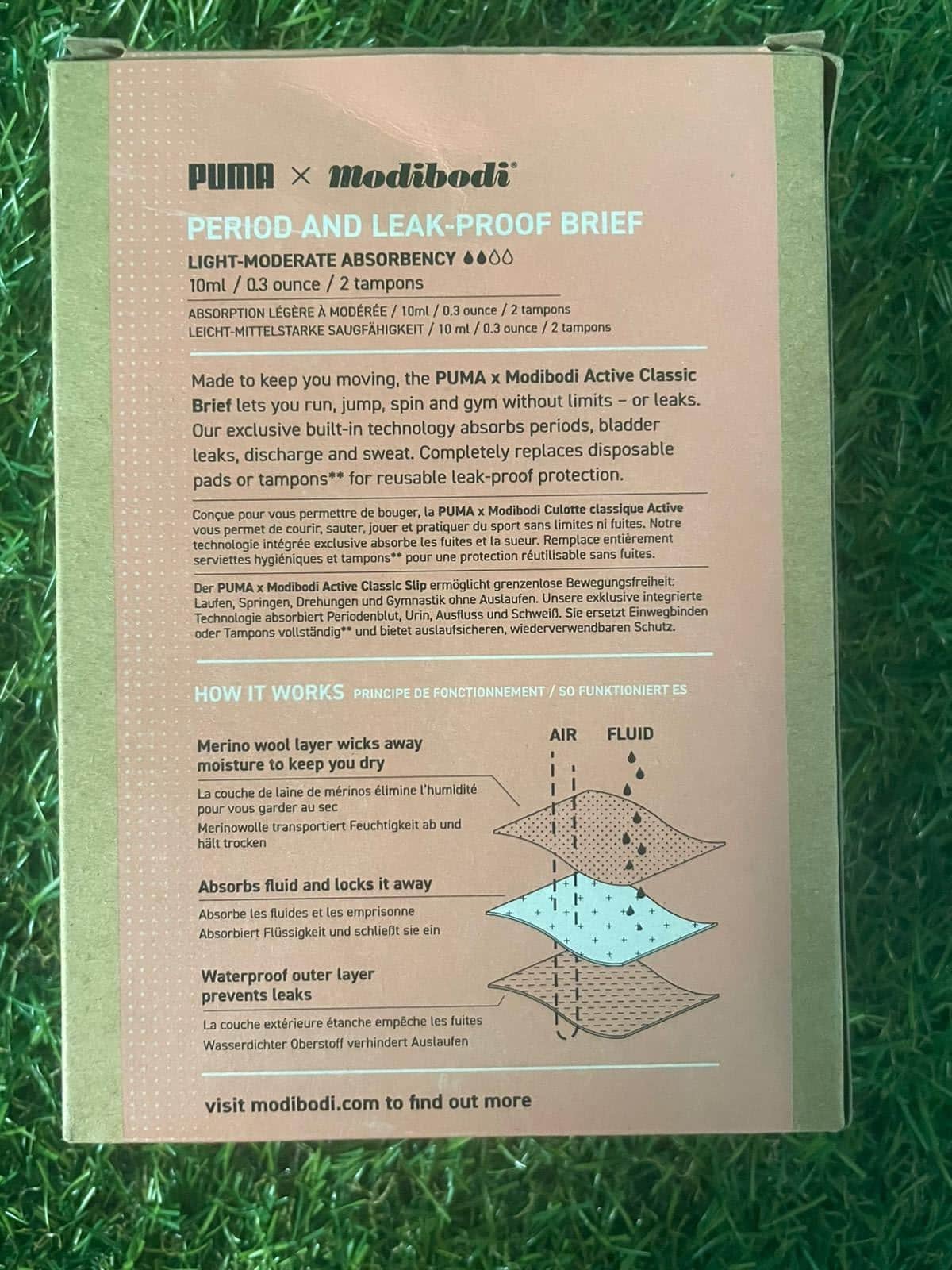 Puma X Modibodi Period & Leak - Proof Underwear - Active Classic Brief - kitround kitround product