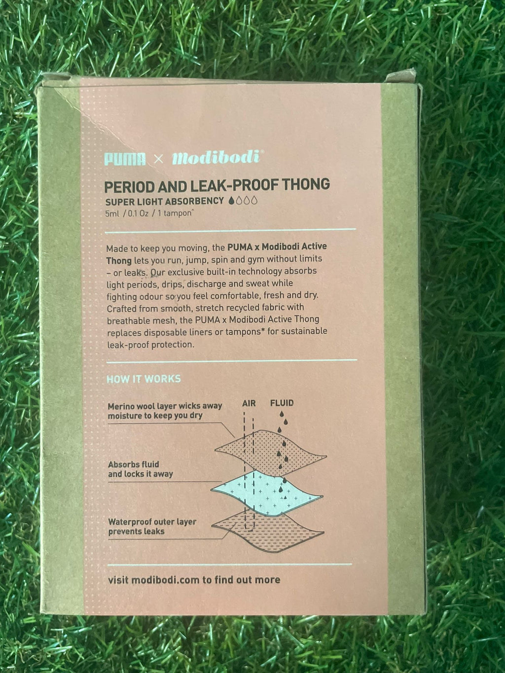 Puma X Modibodi Period & Leak - Proof Underwear - Active Thong - kitround kitround product