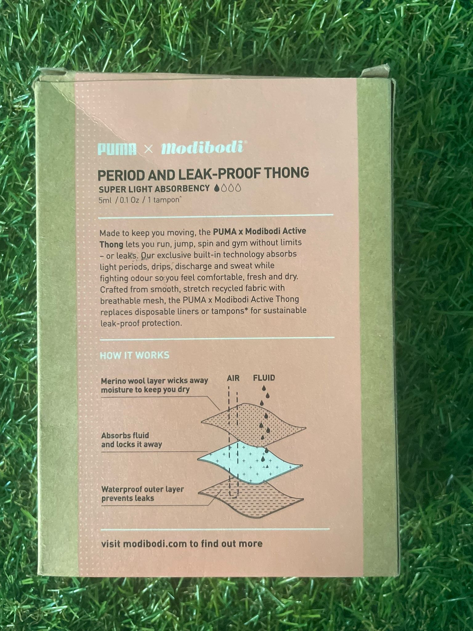 Puma X Modibodi Period & Leak - Proof Underwear - Active Thong - kitround kitround product