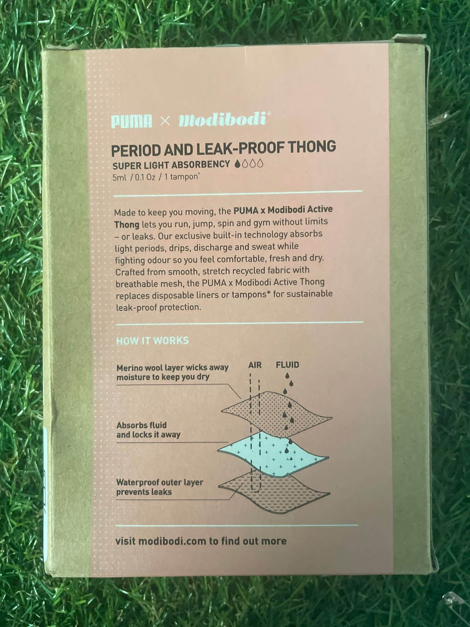 Puma X Modibodi Period & Leak - Proof Underwear - Active Thong - kitround kitround product