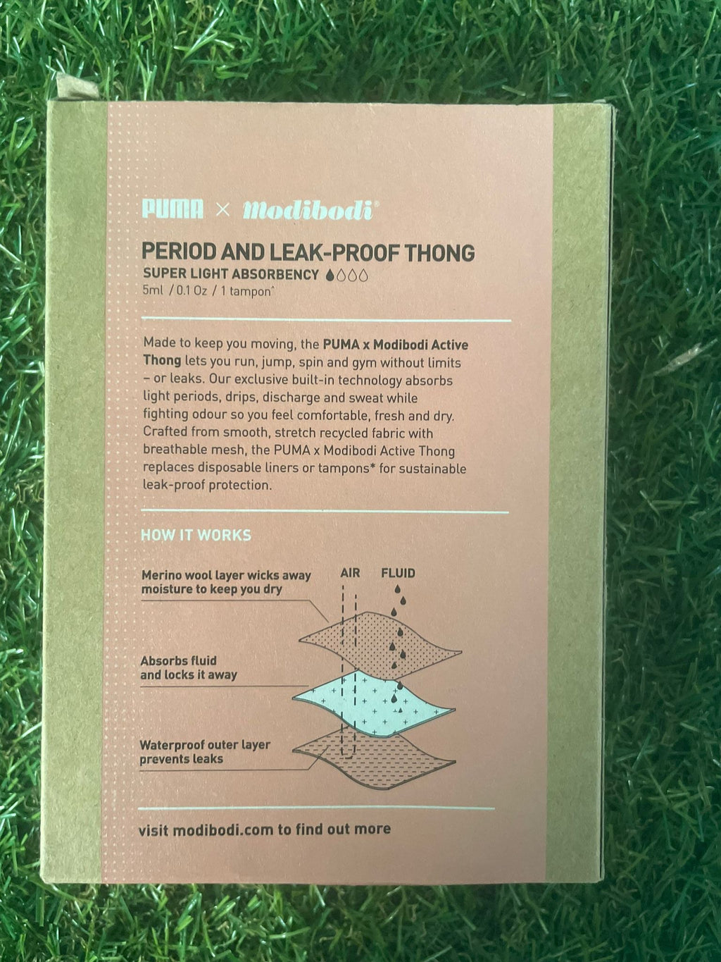 Puma X Modibodi Period & Leak - Proof Underwear - Active Thong - kitround kitround product