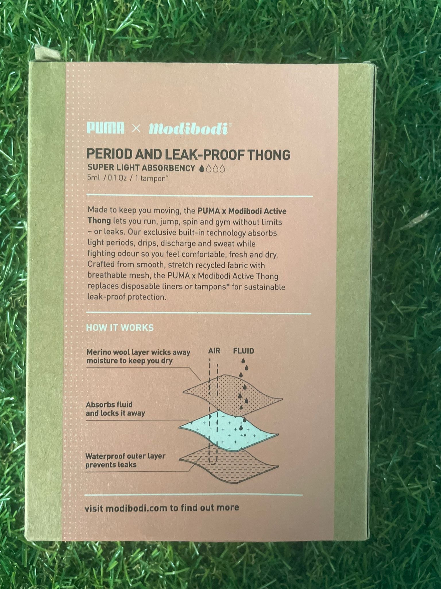 Puma X Modibodi Period & Leak - Proof Underwear - Active Thong - kitround kitround product