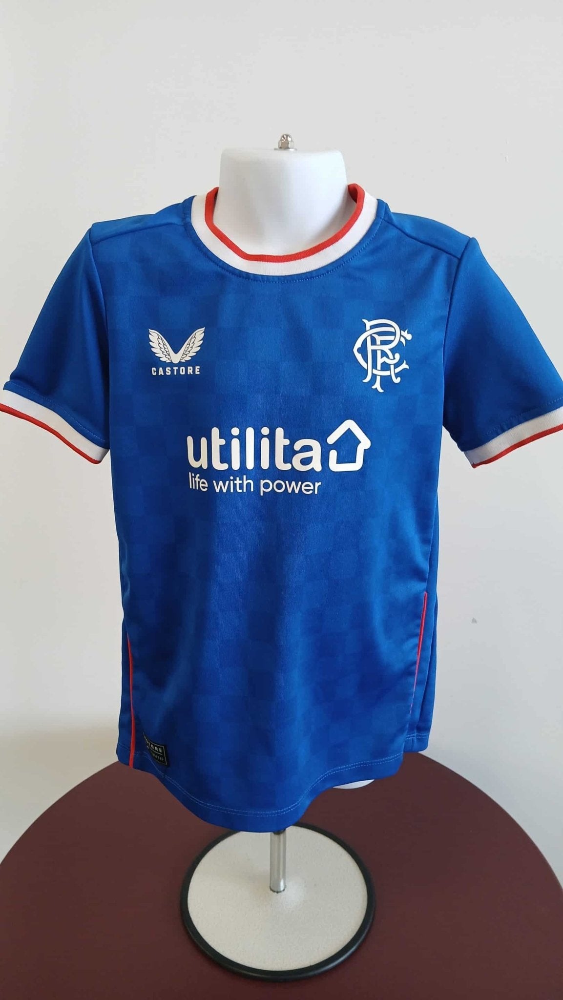 Rangers Blue Football Shirt with Red and White Trim - kitround kitround product