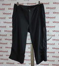 Front view of black Ronhill Flexlite Capri sports trousers, size 10