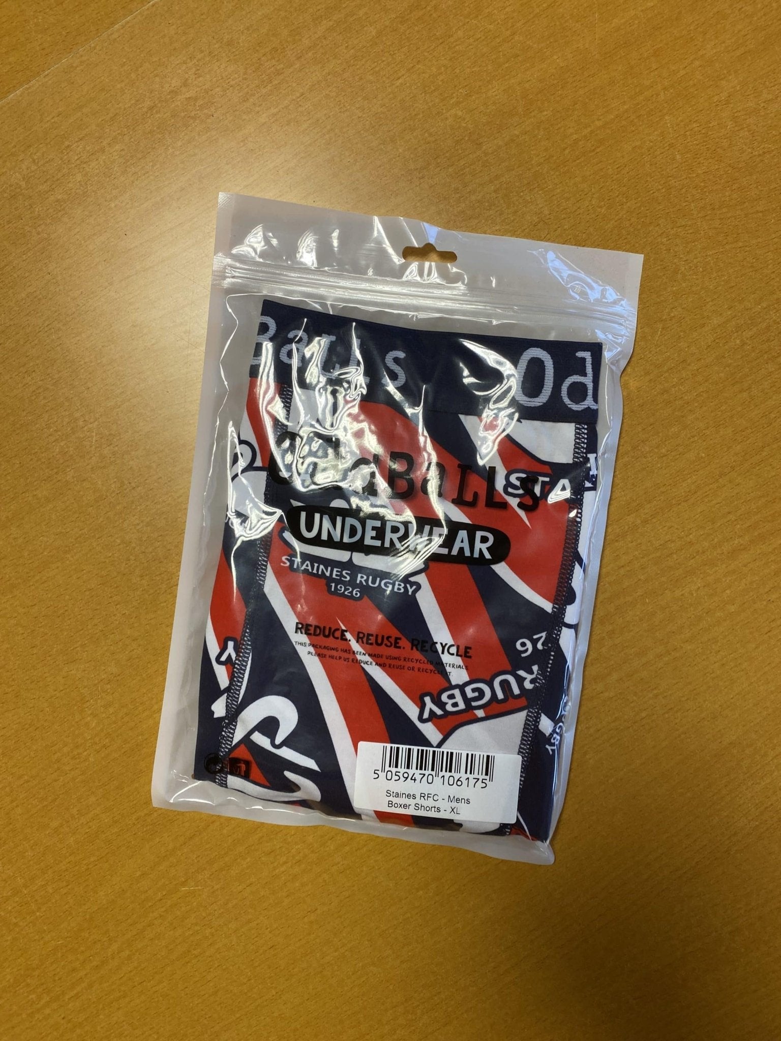 Rugby Boxer Shorts S Staines RFC - kitround Staines Rugby Club product