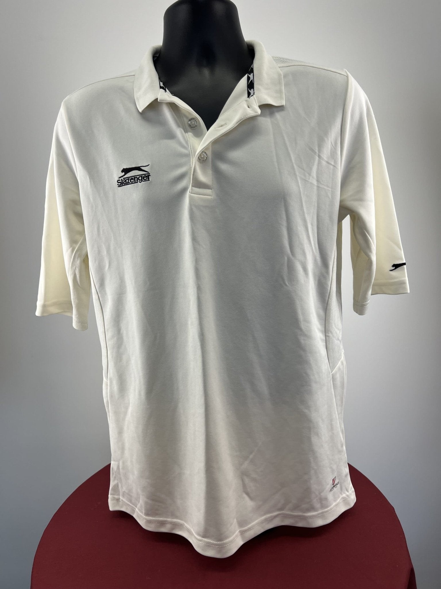 Slazenger Cricket White Polo Shirt - kitround kitround product