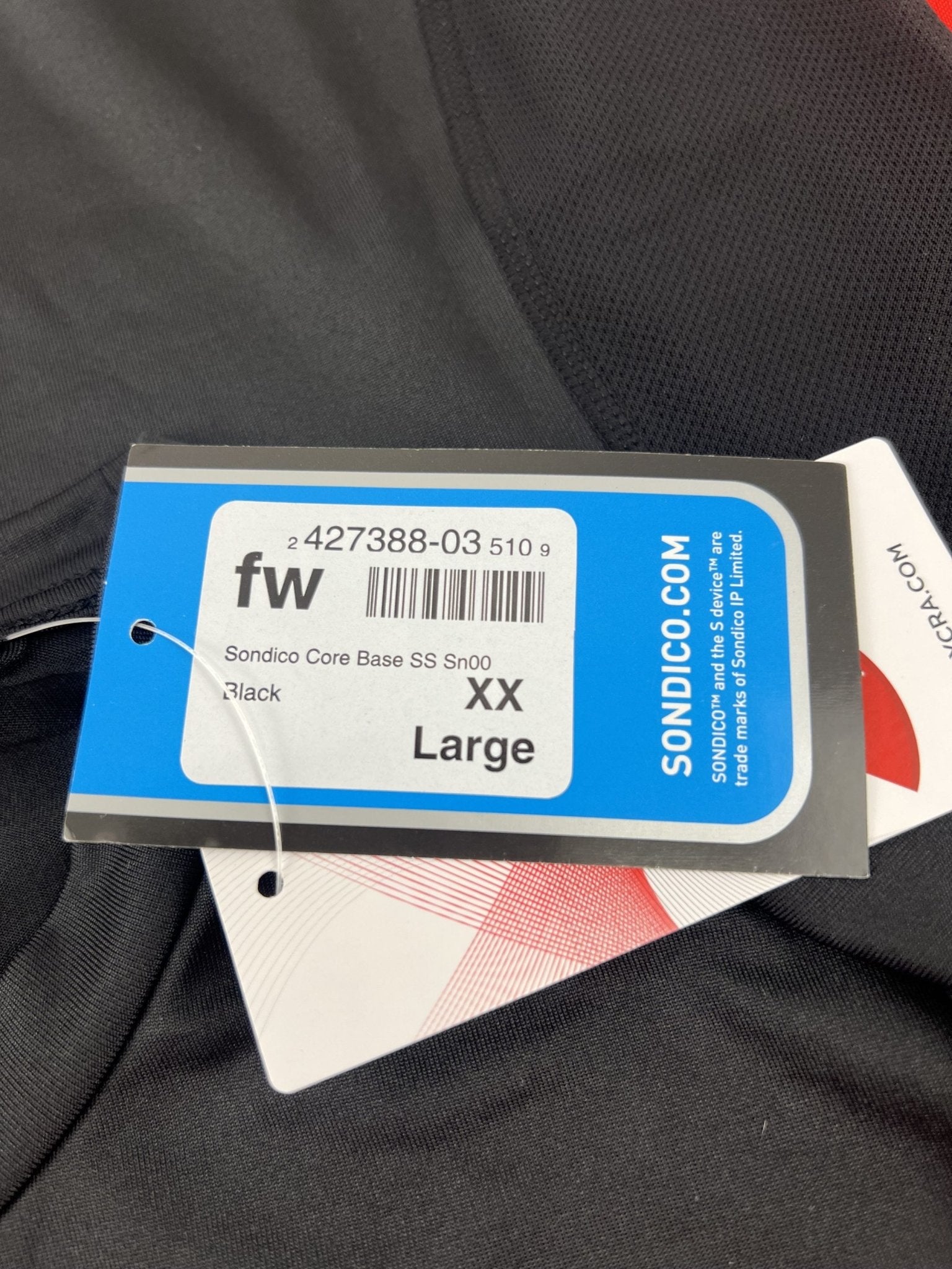 Sondico Black Sports T-Shirt - kitround kitround product