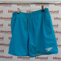 Turquoise Speedo swim shorts with drawstring and pockets
