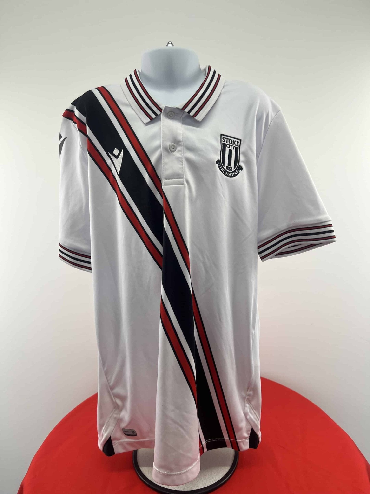 Stoke City Football Shirt by Macron Age 10 - 11 yrs - kitround kitround product