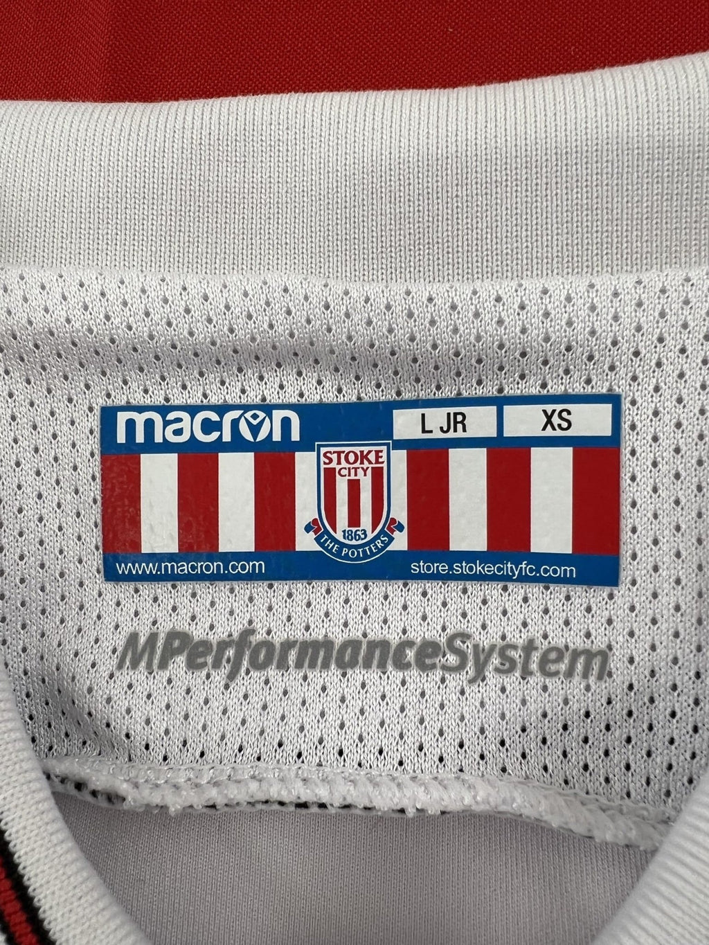 Stoke City Football Shirt by Macron Age 10 - 11 yrs - kitround kitround product