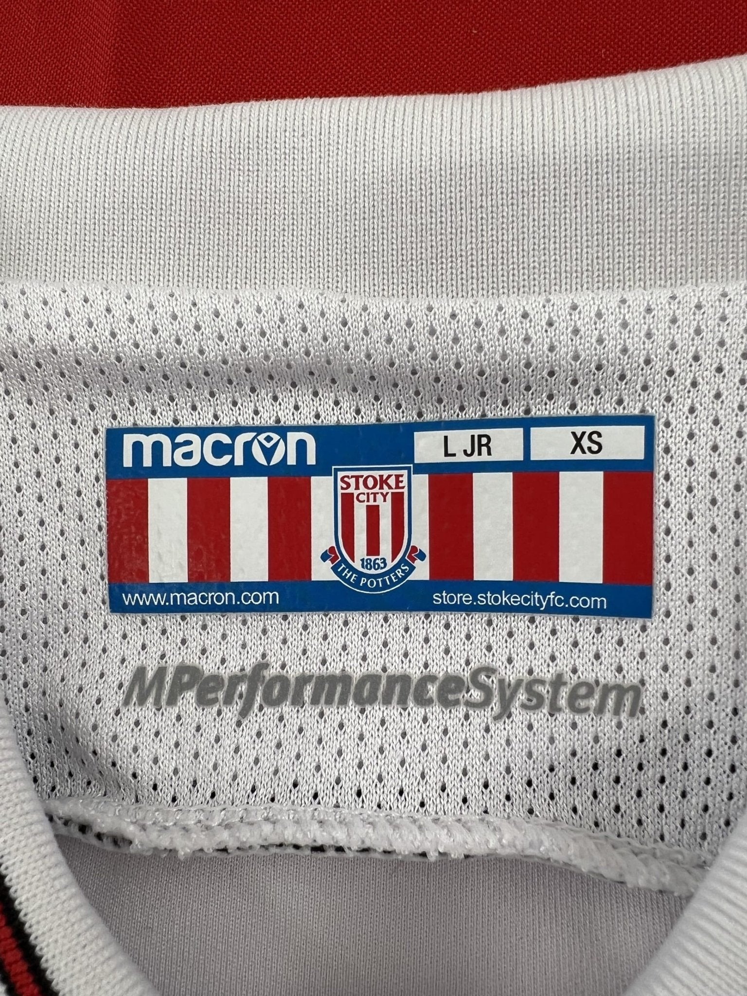 Stoke City Football Shirt by Macron Age 10 - 11 yrs - kitround kitround product