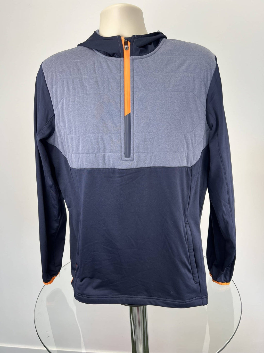 Sunderland of Scotland Men's Athletic Hoodie - Blue with Orange Zip - kitround kitround product
