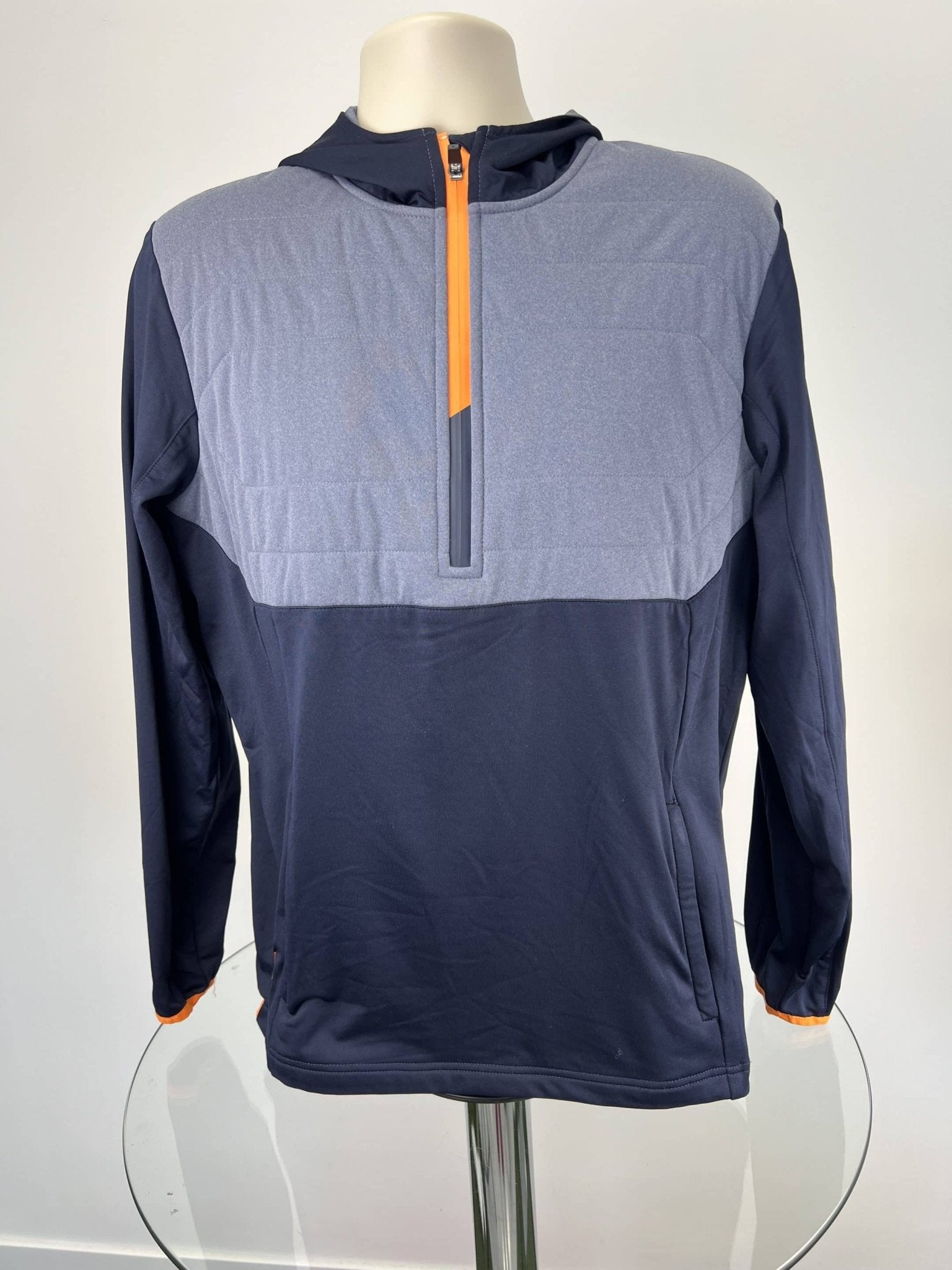 Sunderland of Scotland Men's Athletic Hoodie - Blue with Orange Zip - kitround kitround product