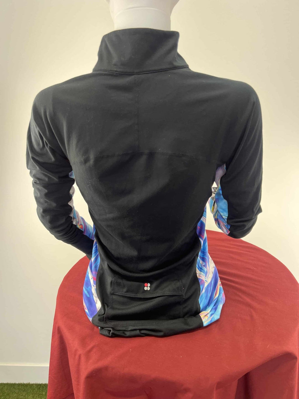 Sweaty Betty Black and Multi - Coloured Running Top - kitround kitround product