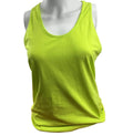 Front view of lime green Sweaty Betty mesh vest on mannequin