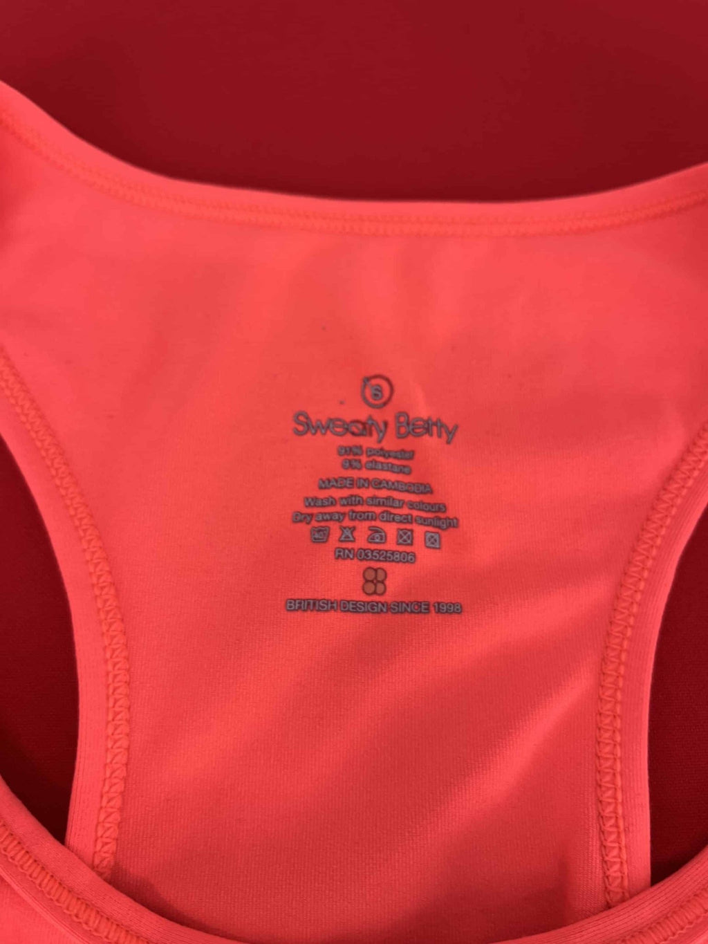 Sweaty Betty Orange Athletic Vest - kitround kitround product