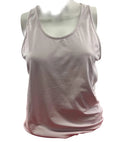 Front view of light pink Sweaty Betty sports top displayed on mannequin