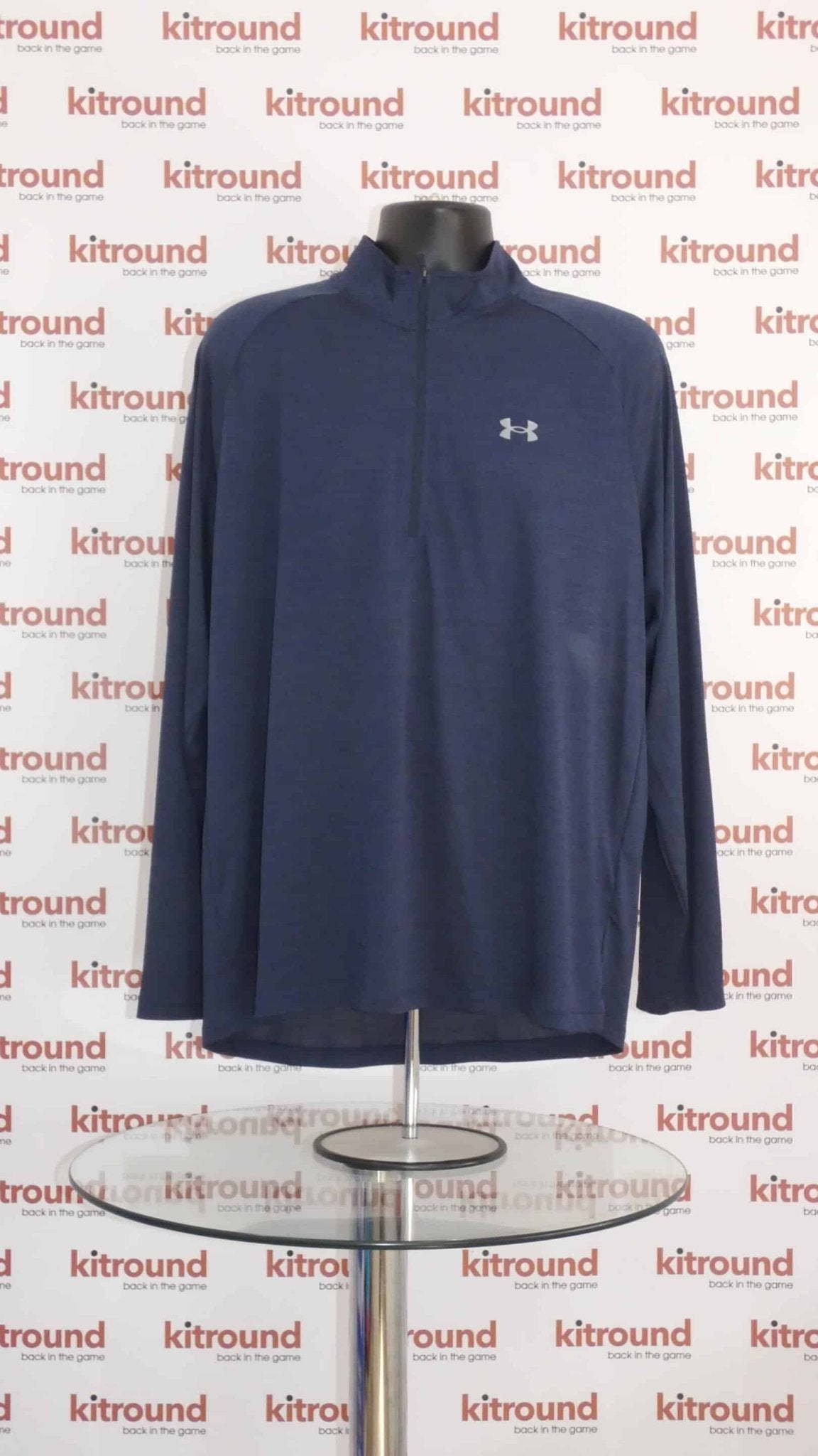Two Men's Under Armour Long Sleeved 1/2 Zipped Tops - kitround kitround product
