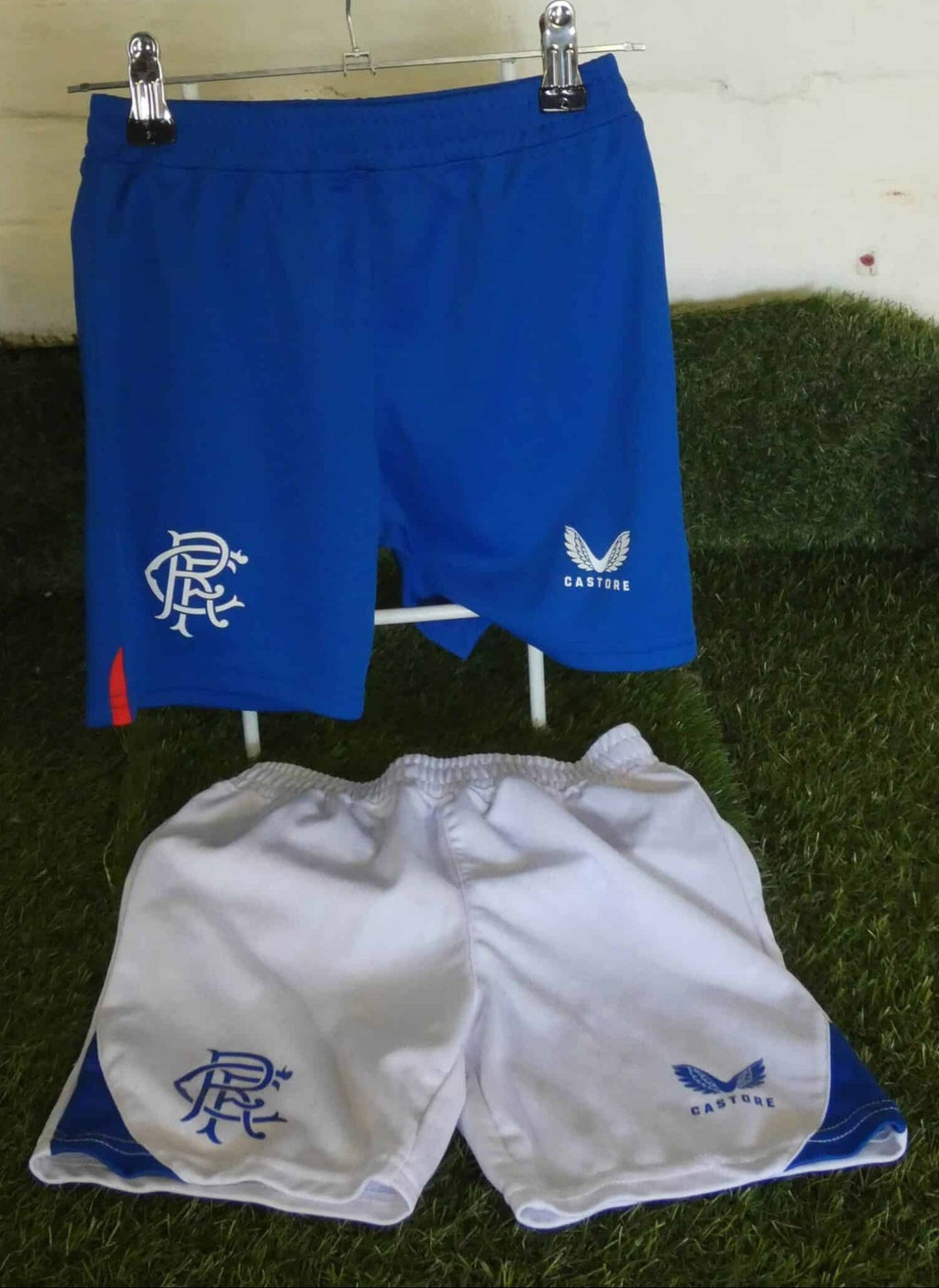 Two Pairs Kids Castore Rangers Shorts - kitround kitround product