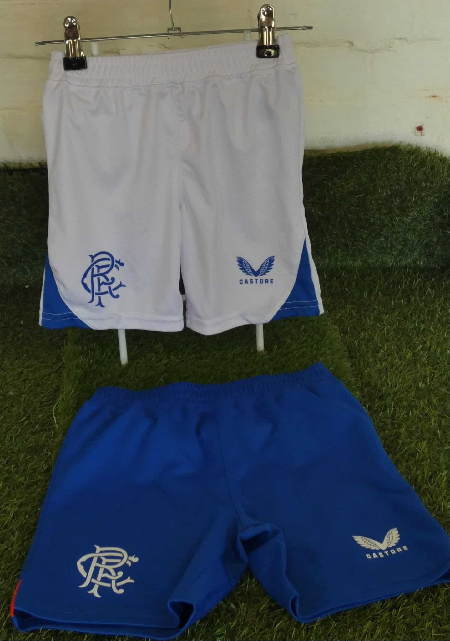 Two Pairs Kids Castore Rangers Shorts - kitround kitround product