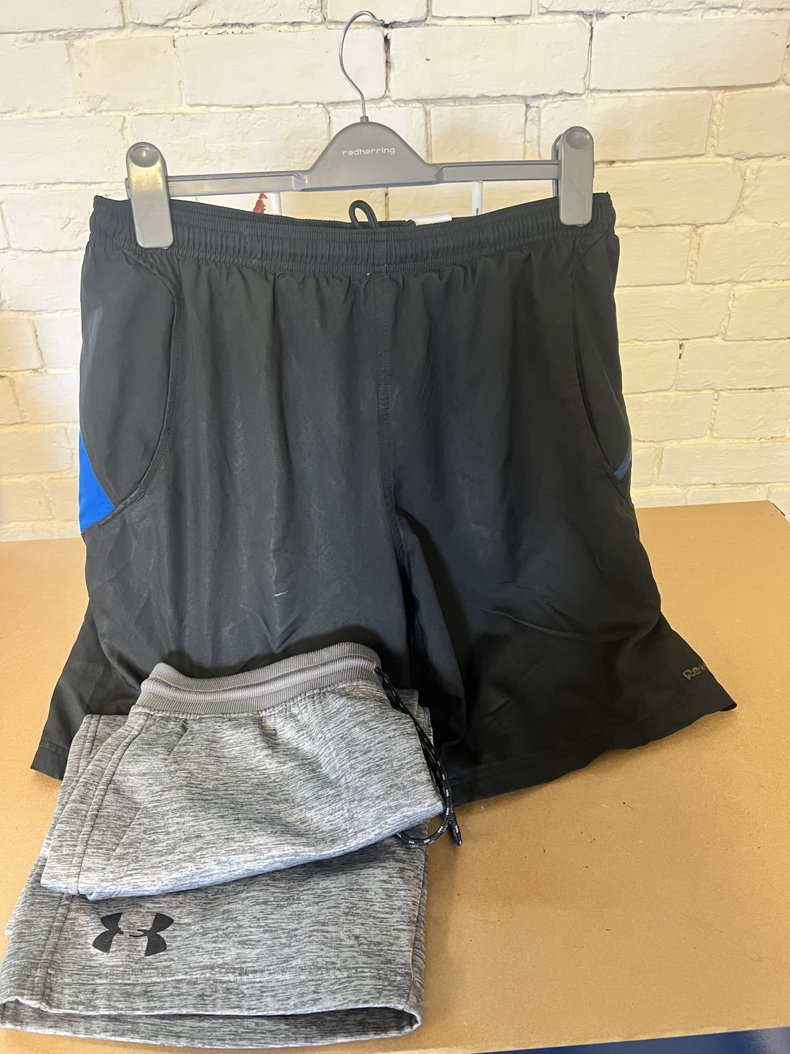 Two Pairs Men's Sports Shorts - Under Armour & Reebok - kitround kitround product