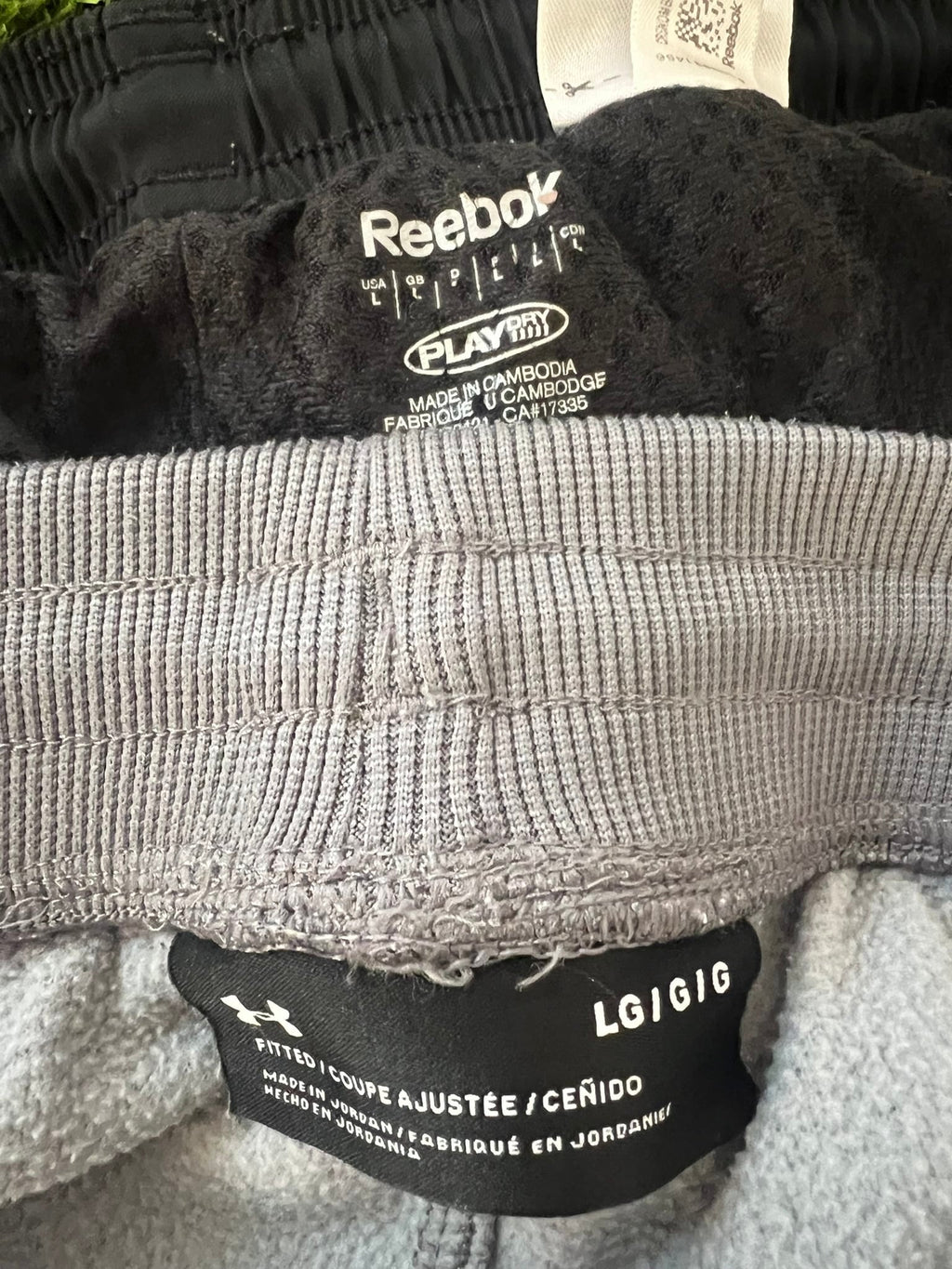 Two Pairs Men's Sports Shorts - Under Armour & Reebok - kitround kitround product