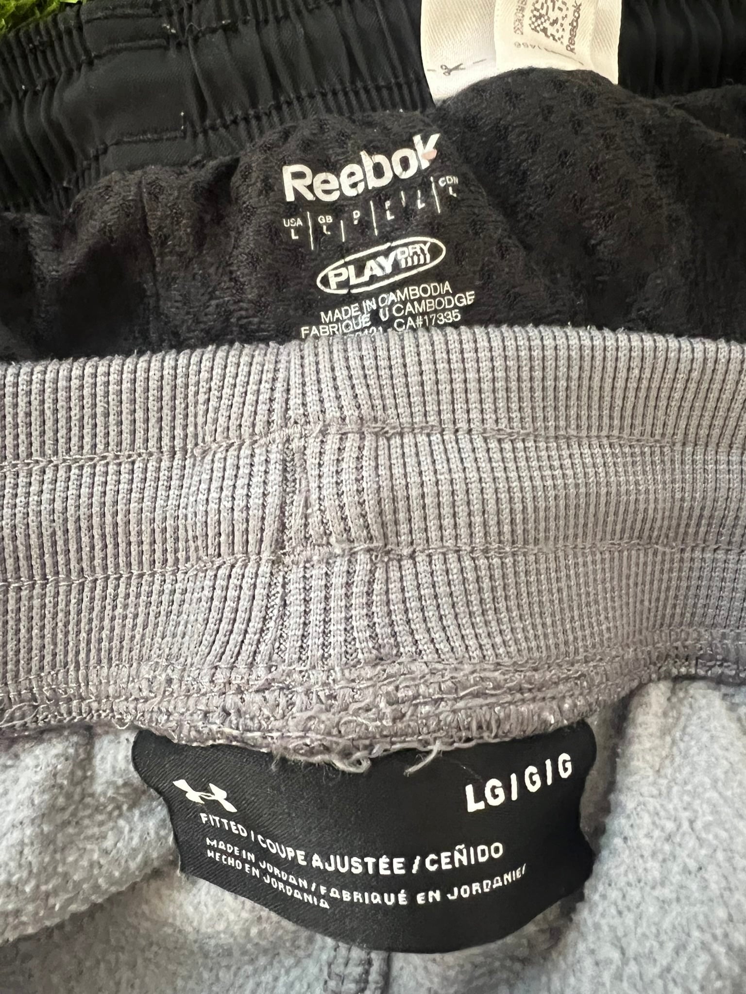 Two Pairs Men's Sports Shorts - Under Armour & Reebok - kitround kitround product