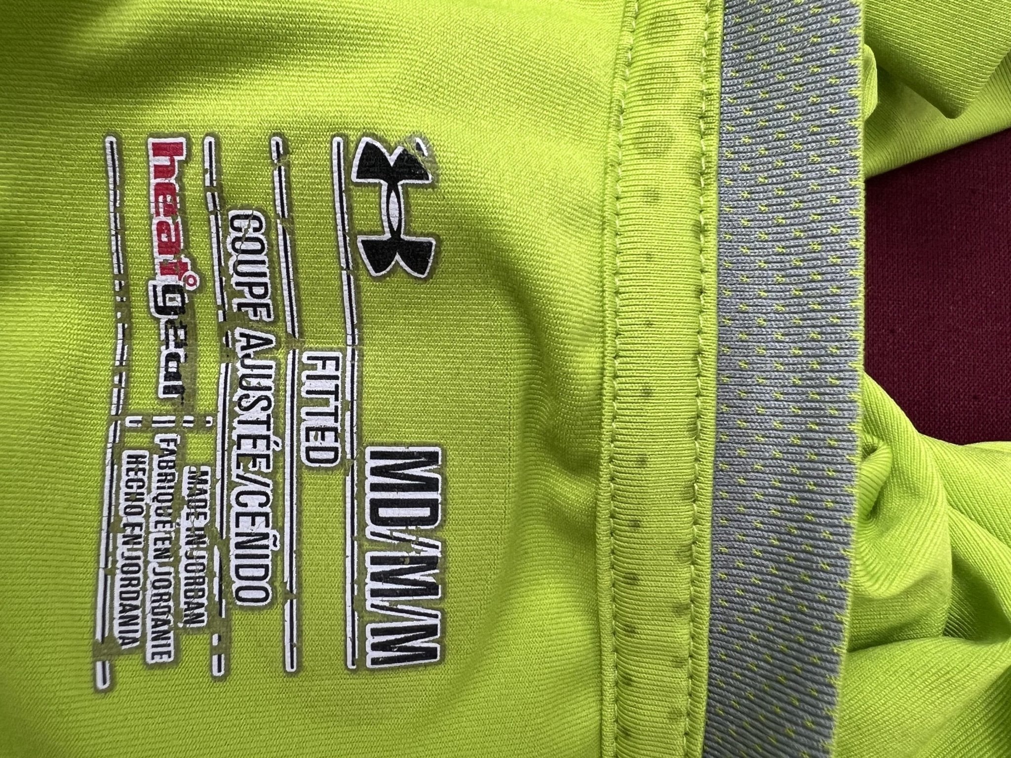 Under Armour Bright Green Short - Sleeve Athletic T-Shirt - kitround kitround product