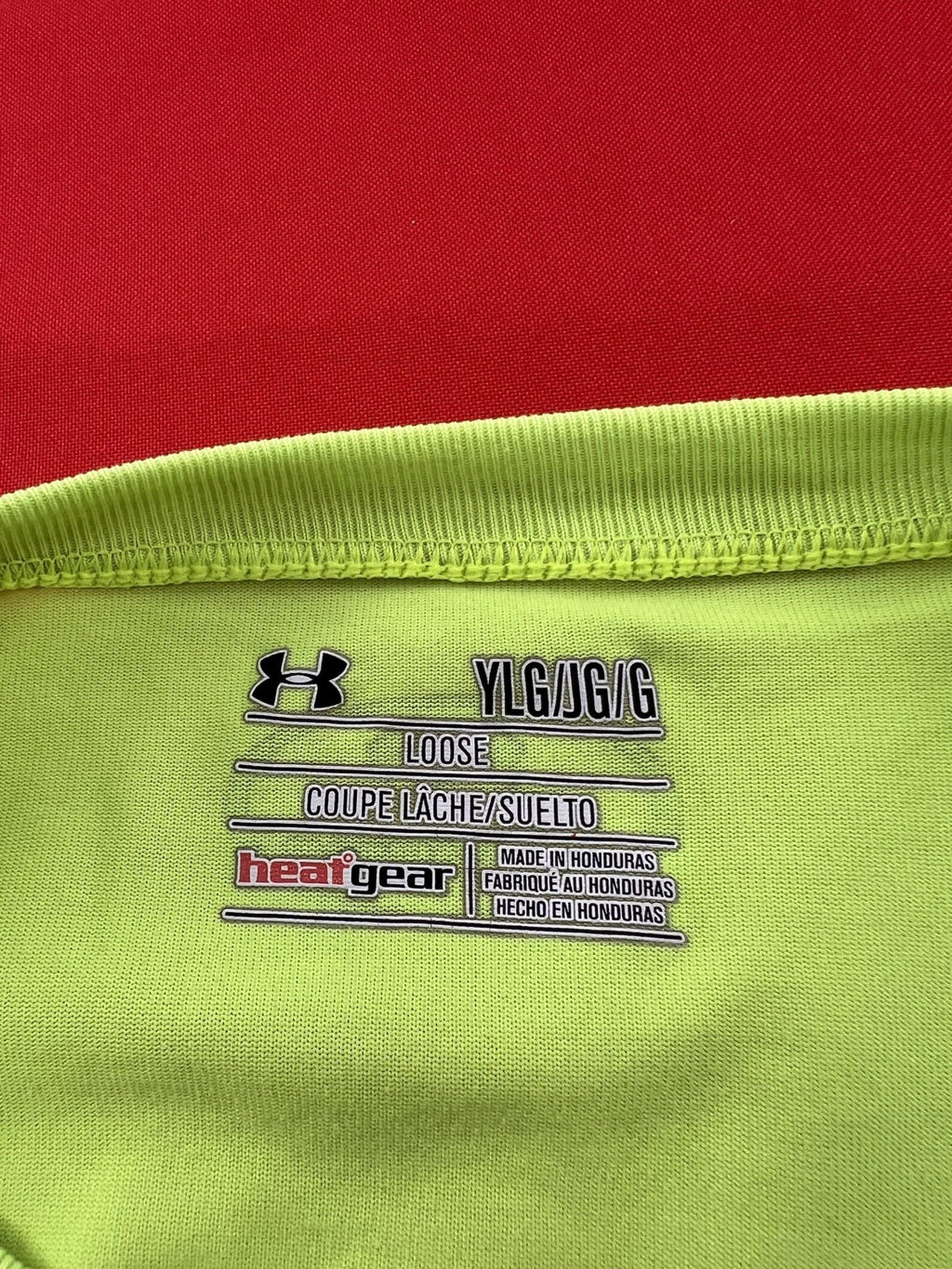 Under Armour Neon Green T-Shirt (Size Youth Large) - kitround kitround product