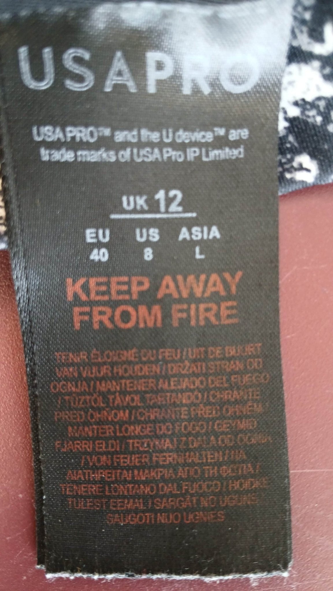 USA Pro Sports Bra Black - White Patterned - kitround kitround product