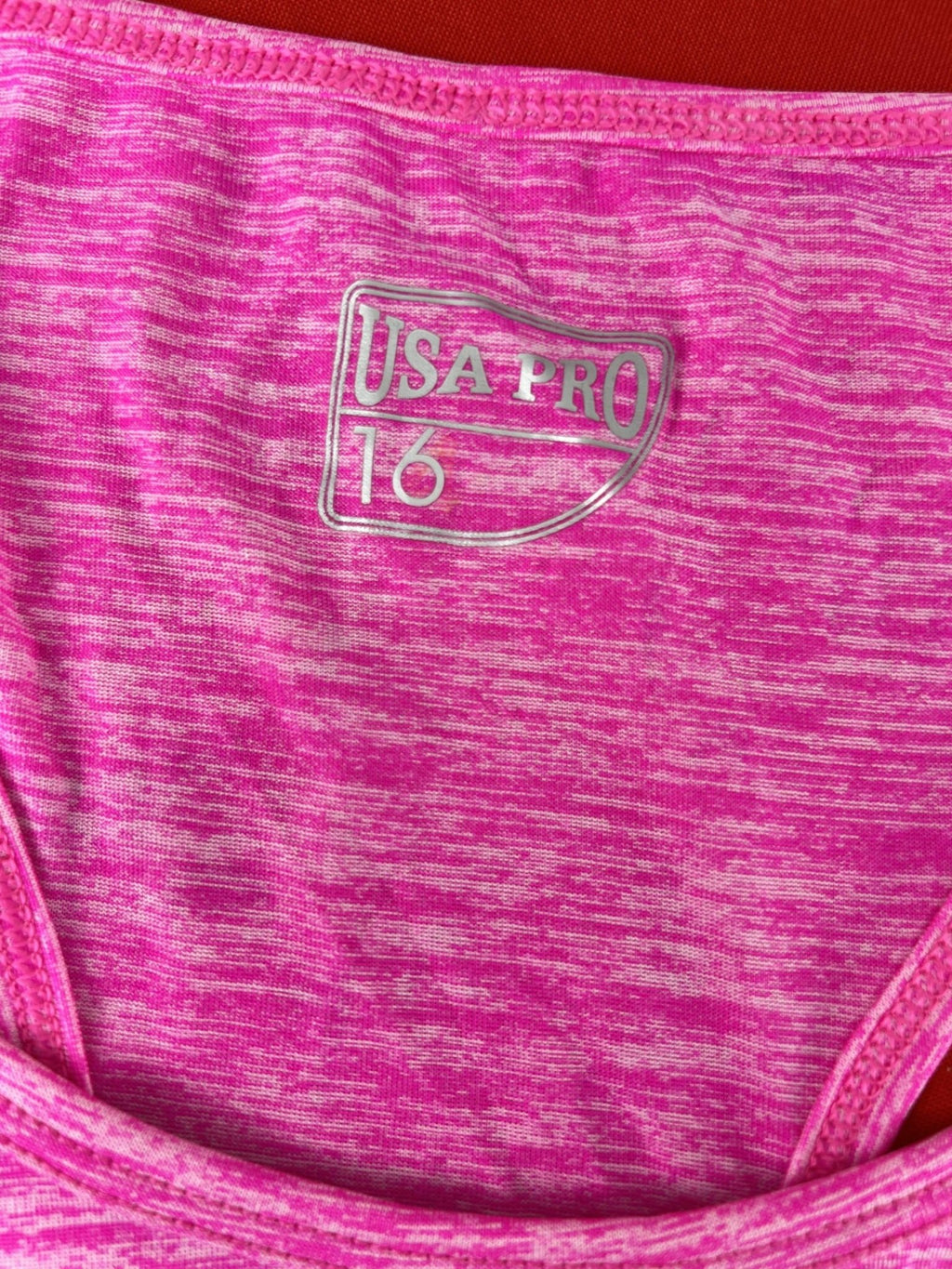 USA Pro Women's Pink Racerback Tank Top - kitround kitround product