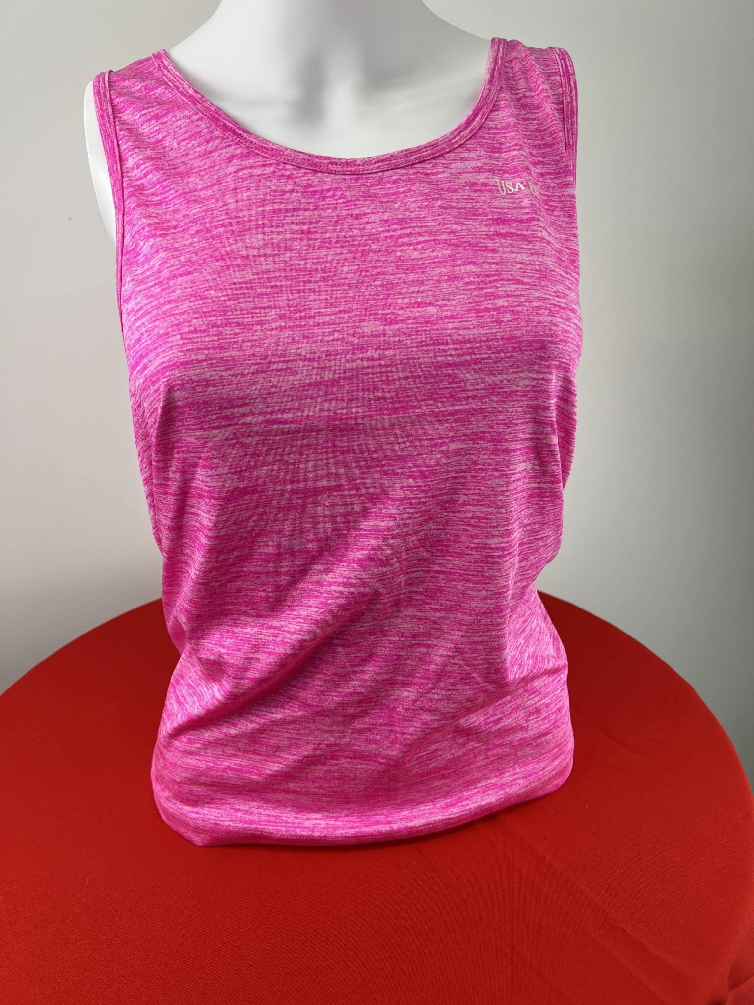 USA Pro Women's Pink Racerback Tank Top - kitround kitround product