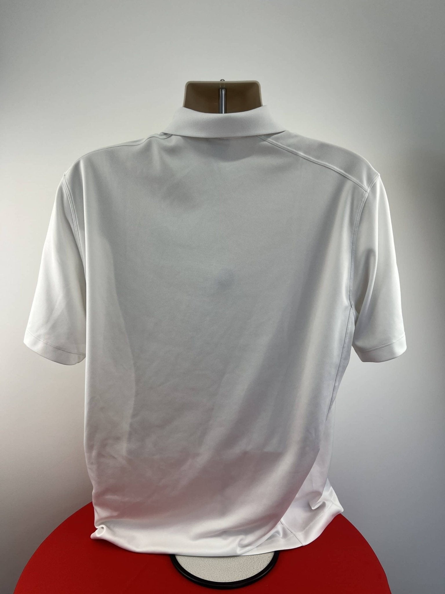 White Short Sleeve Golf Polo Shirt - kitround kitround product