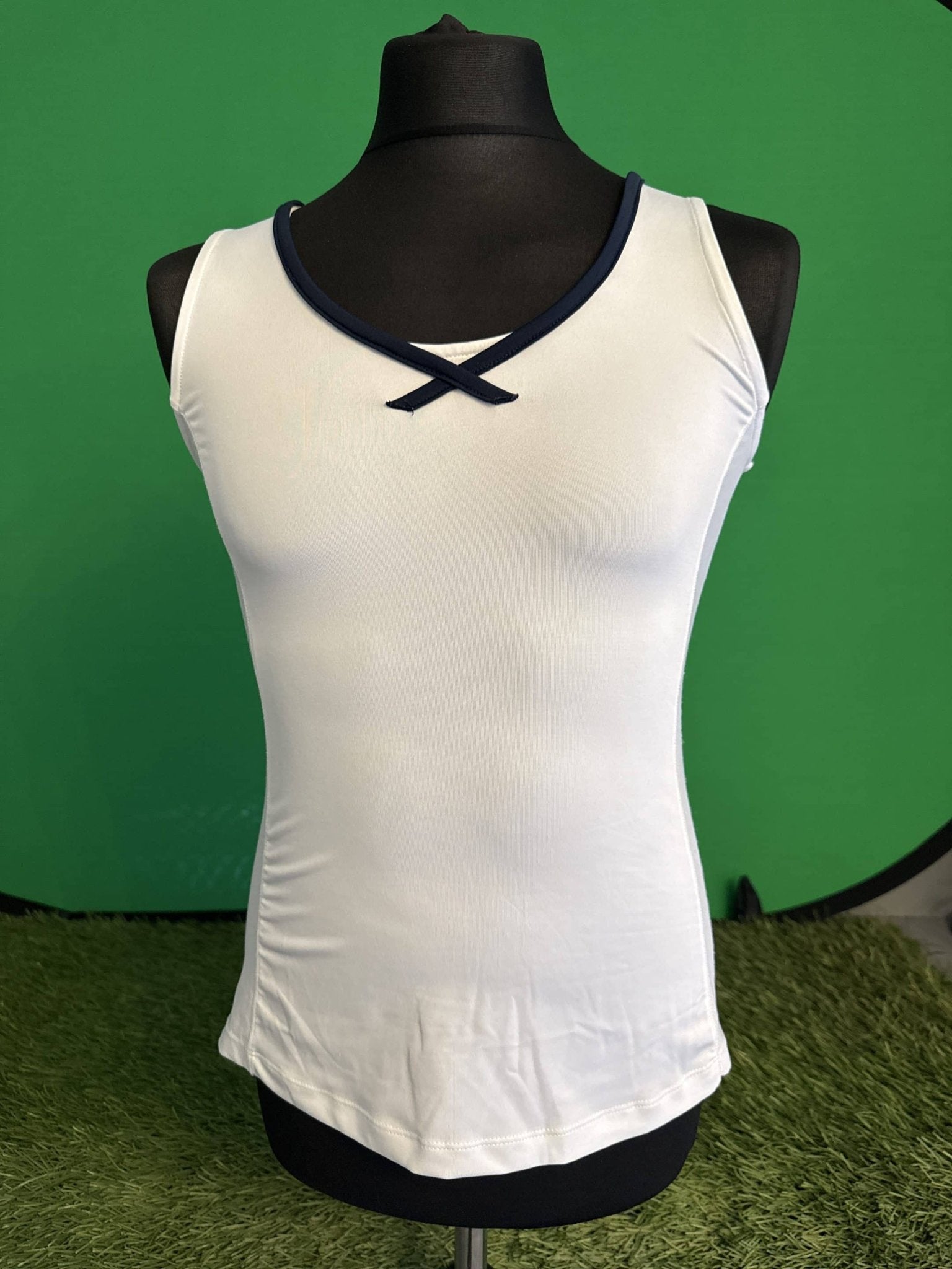 White Sleeveless Fila Sports Top - kitround Foxhills product